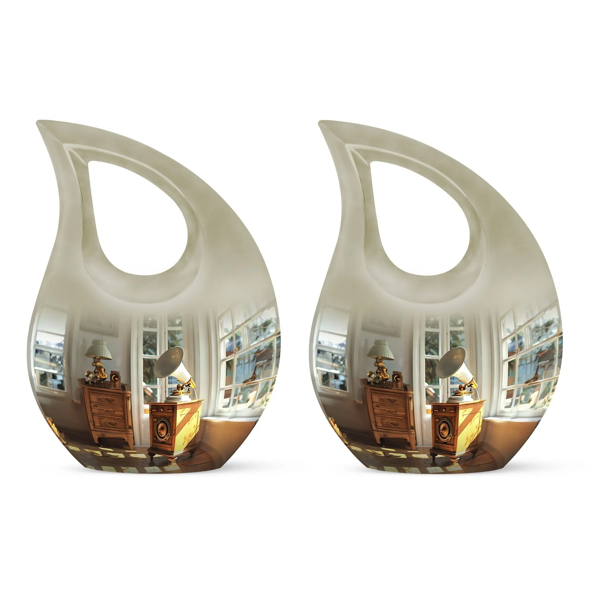 Gramophone Urn Harmony Small Memorial Tribute Companion Size