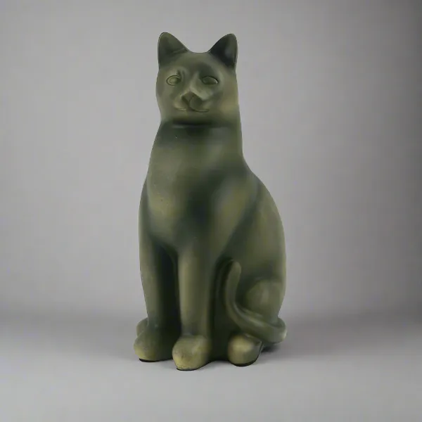 Grand Cat Cremation Urn In Sable