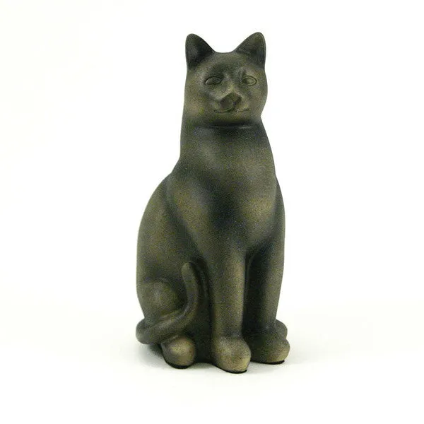 Grand Cat Cremation Urn In Sable