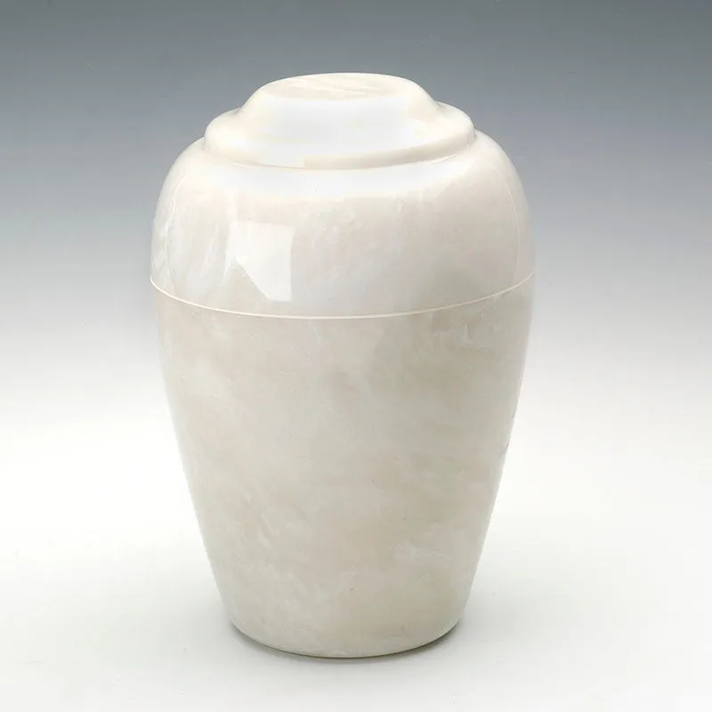 Grecian Cultured Onyx Urn in Pearl