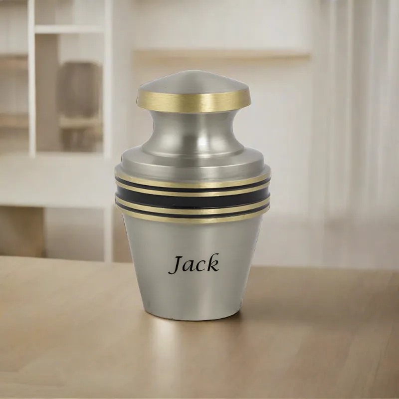 Grecian Pewter Keepsake Urn