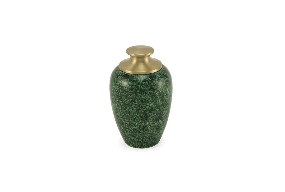Green High Gloss Pet Urn in Large