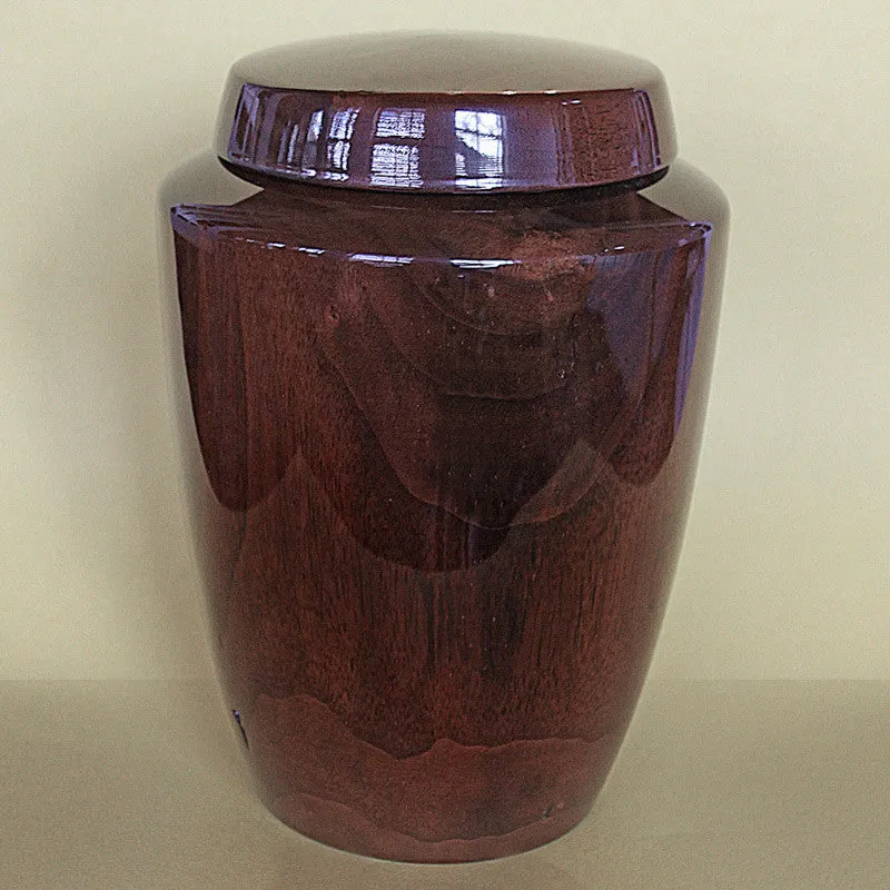 Hand Turned Timeless Black Walnut Companion Urn