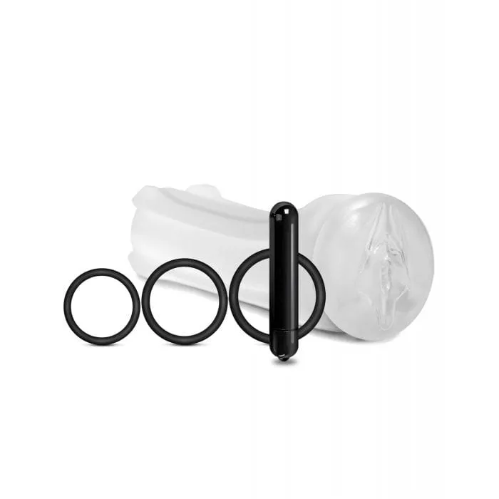 Happy Ending - MSTR B8 Squeeze Box Vibrating Pussy Masturbator Pack Kit of 5 (Clear)