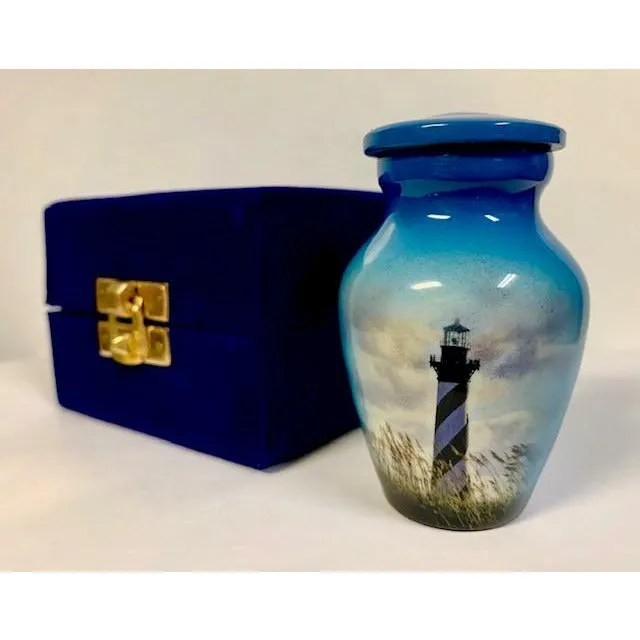 Hatteras Lighthouse Cremation Urn | Nautical Theme Lighthouse Urn | Lighthouse Ash Urn |  Quality Urns For Less