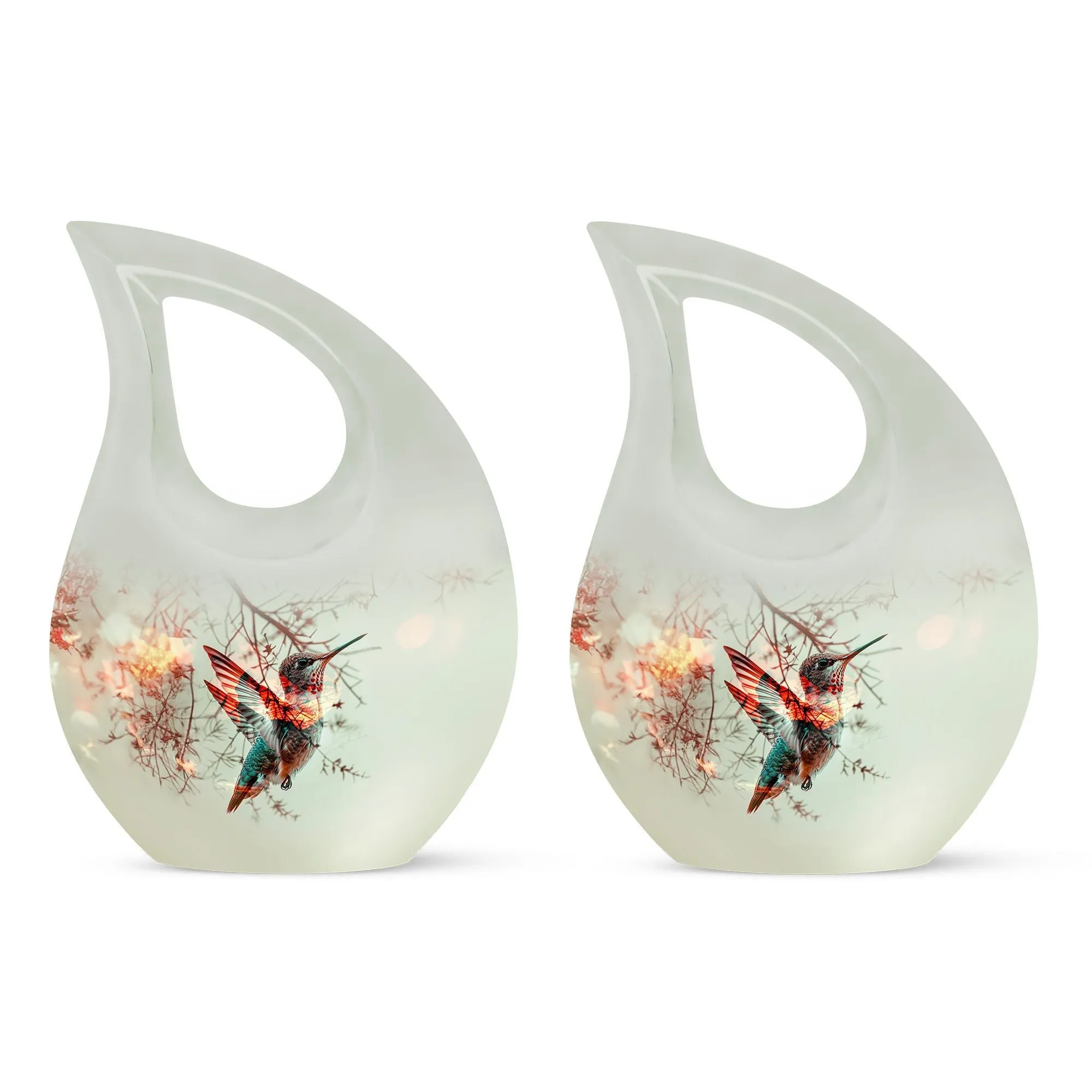 Humming Bird Tribute Urn For Ashes - Honourable Memory Metal Urn