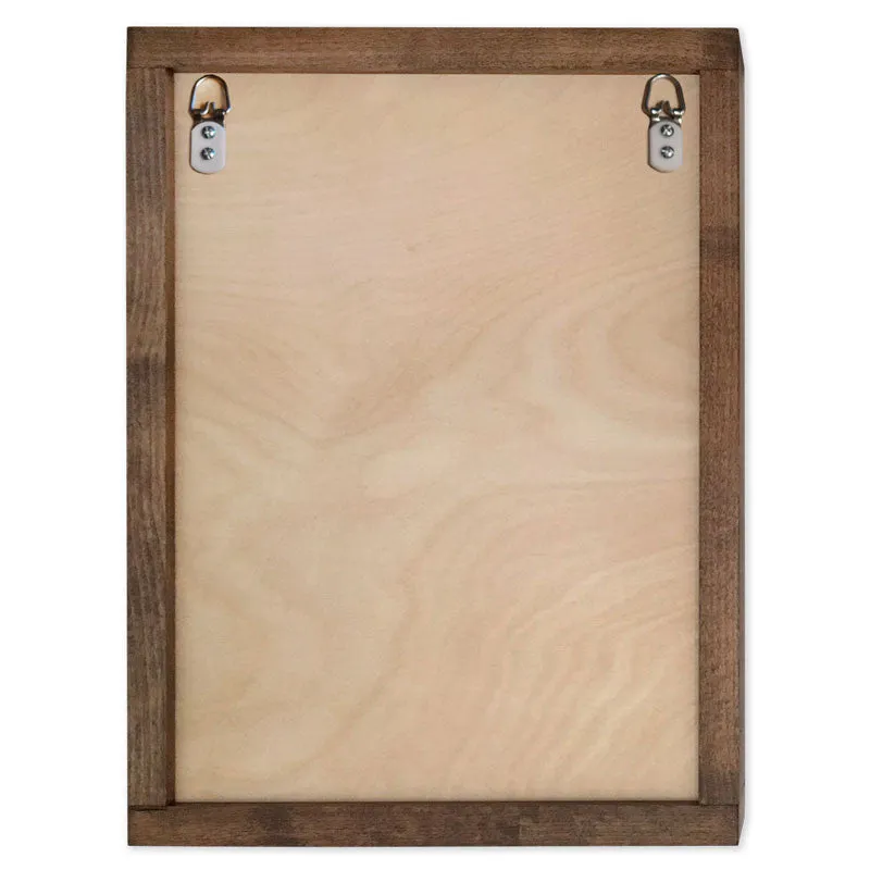 Hummingbird Wall Mounted Wood Cremation Urn Plaque