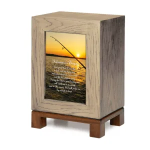 IMPERFECT SELECTION - ADULT Rustic Style Photo Frame Urn - Fisherman Prayer