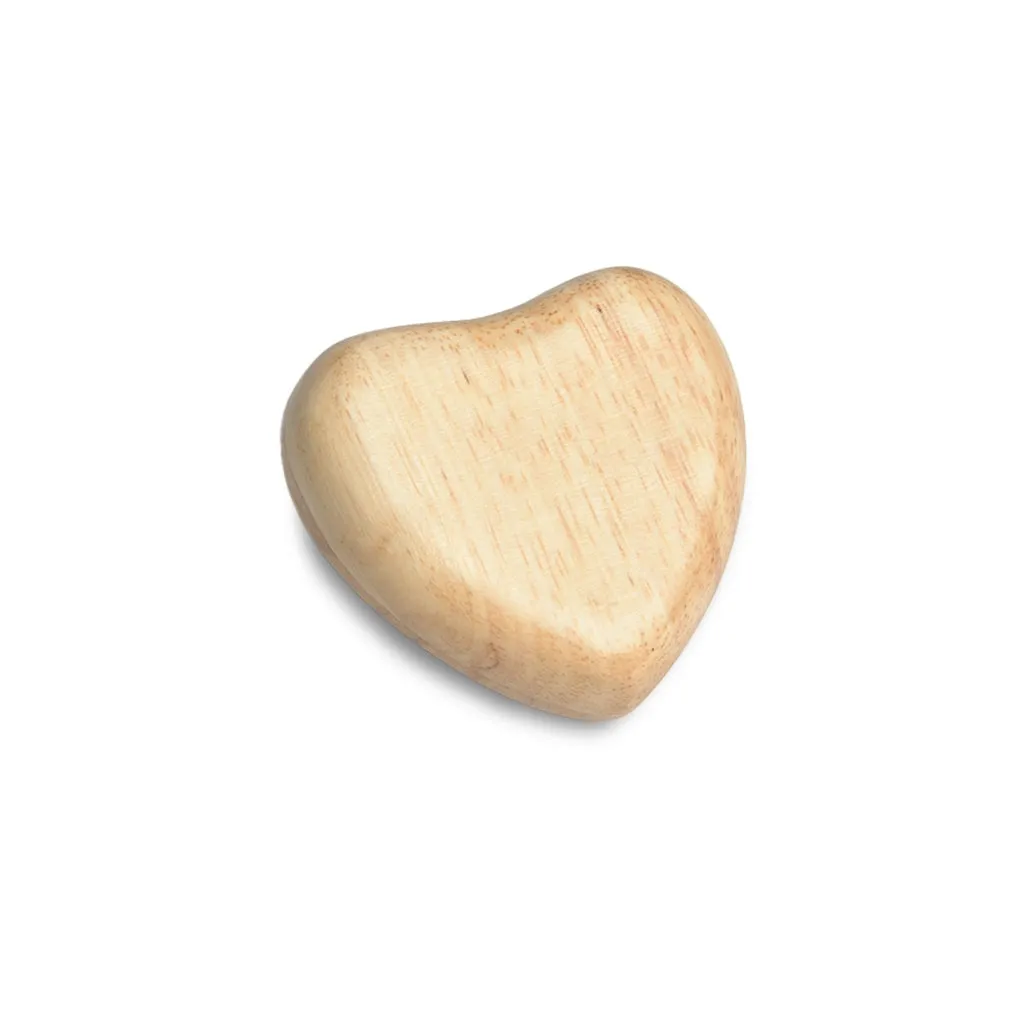 IMPERFECT SELECTION  - KEEPSAKE - Rubberwood Heart Urn -1023