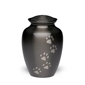 IMPERFECT SELECTION - MEDIUM  Brass Pet Urn -"Paws to Heaven"