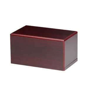 IMPERFECT SELECTION - MEDIUM MDF Simplicity Urn -B038- Dark Cherry finish