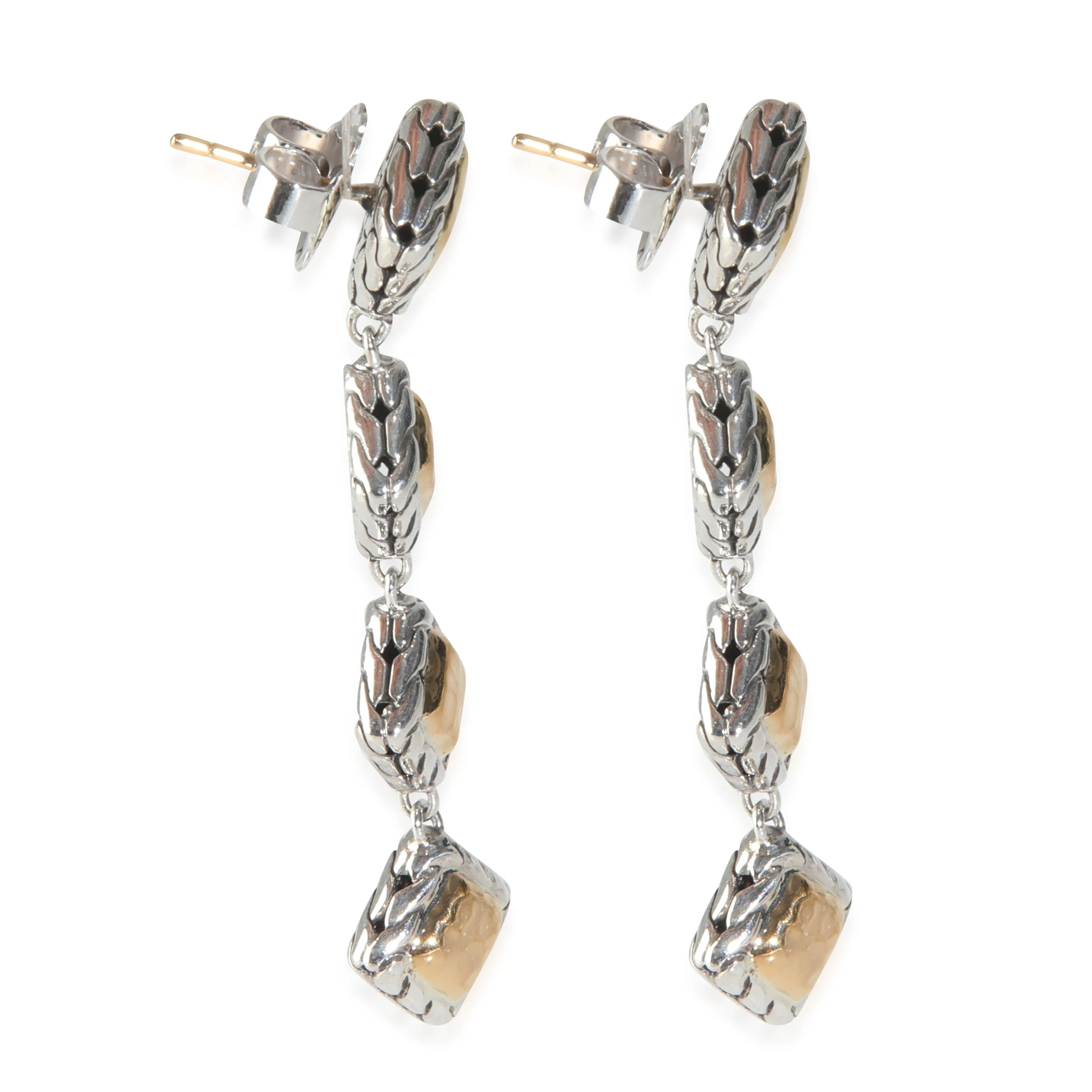 John Hardy Yellow Gold & Sterling Silver Palu Drop Earrings