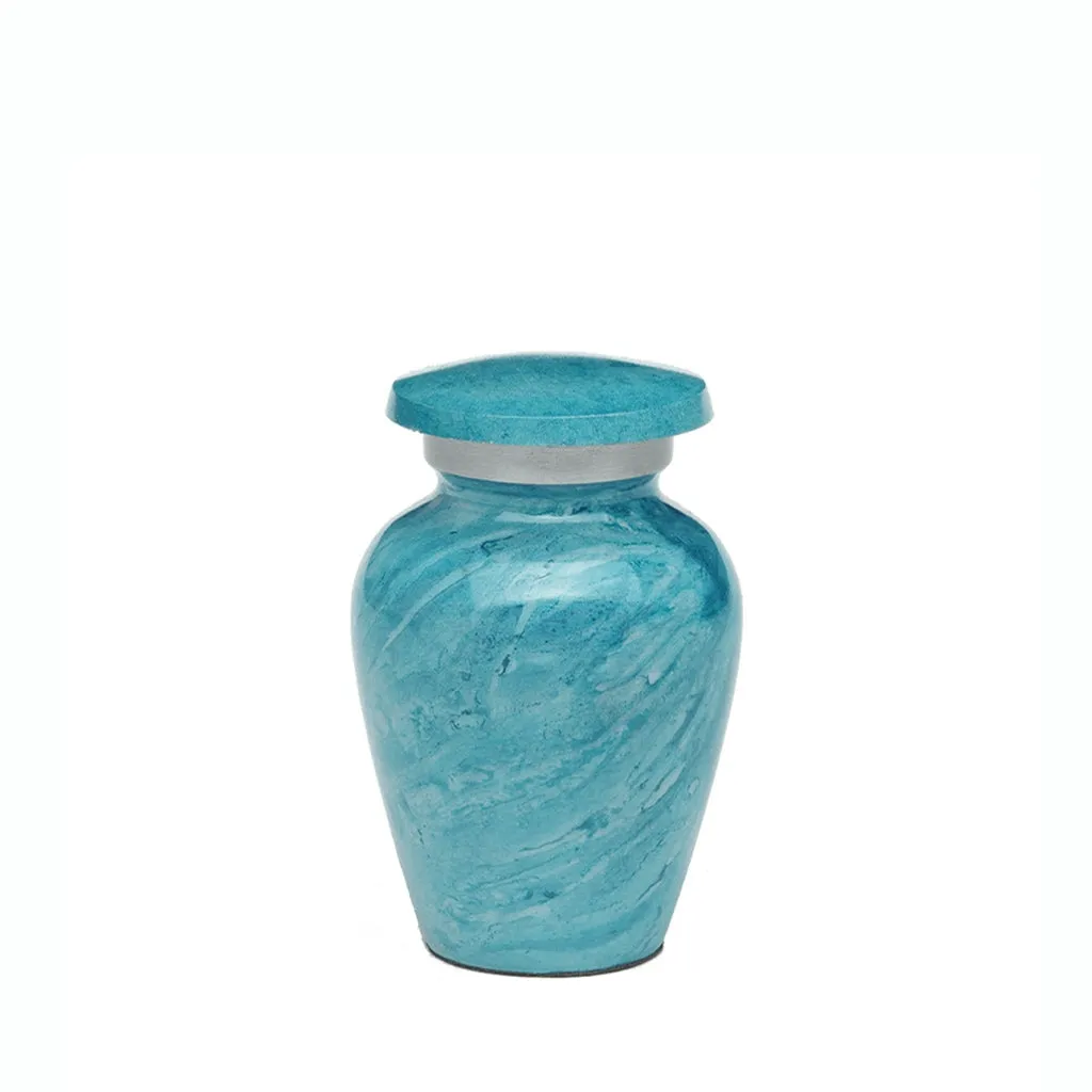 KEEPSAKE -Alloy Urn -Hand Painted Stone-look