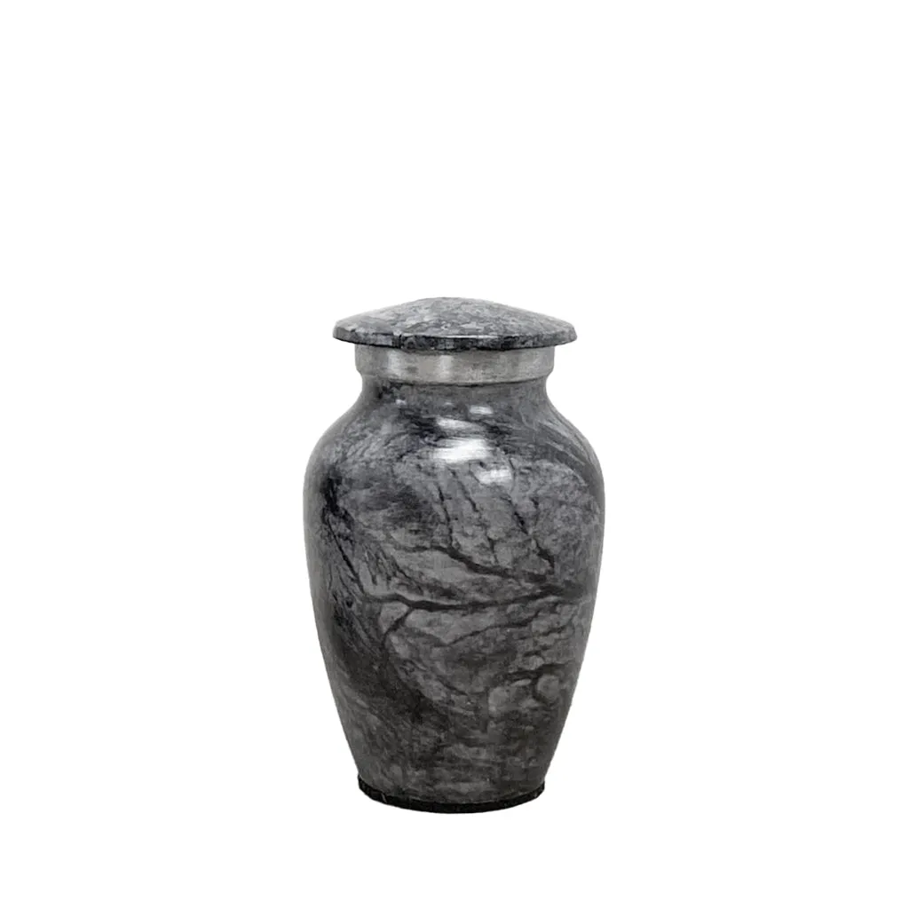 KEEPSAKE -Alloy Urn -Hand Painted Stone-look