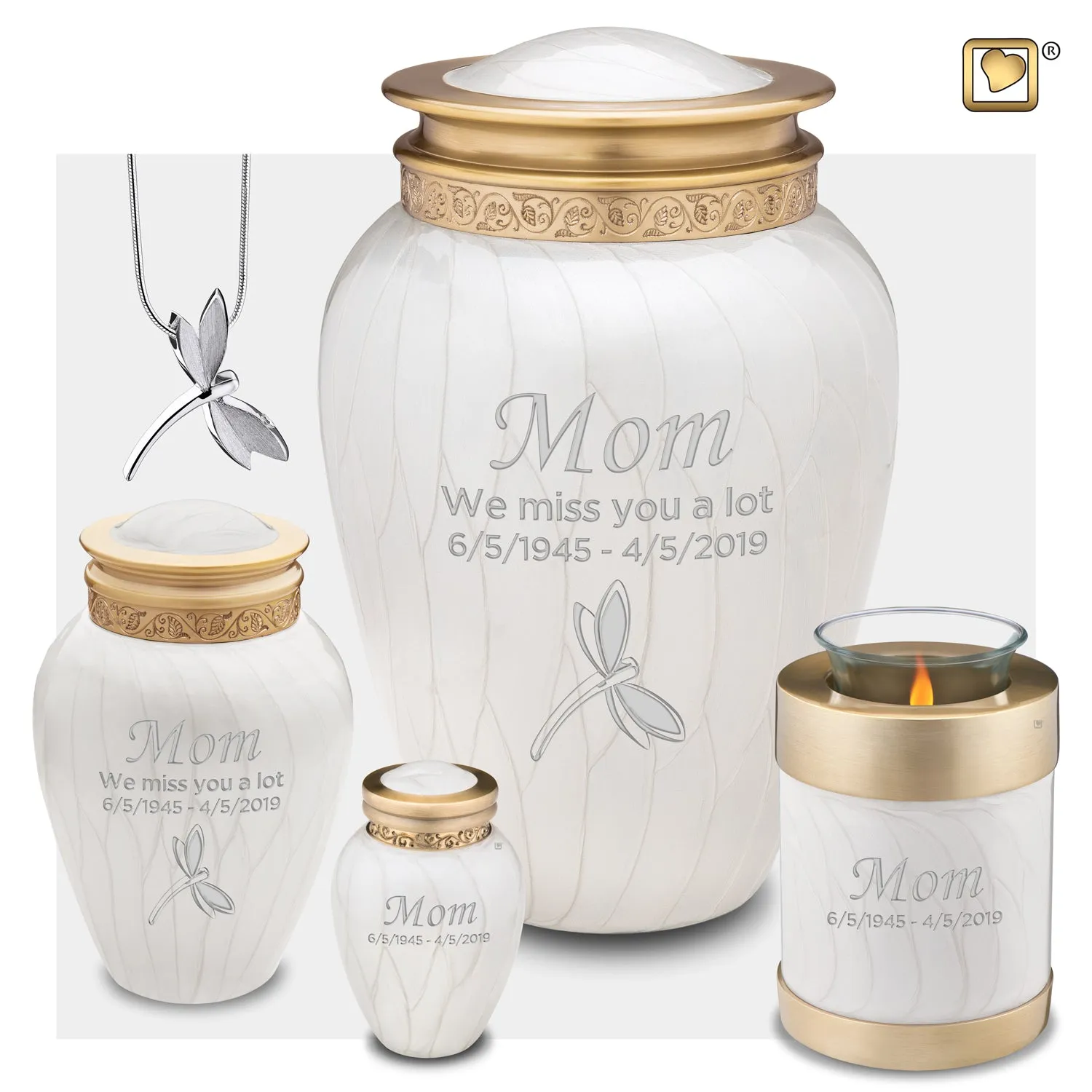 Keepsake Blessing Pearl Cremation Urn