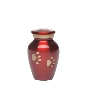 KEEPSAKE Brass Pet Urn - "Forever Paw"