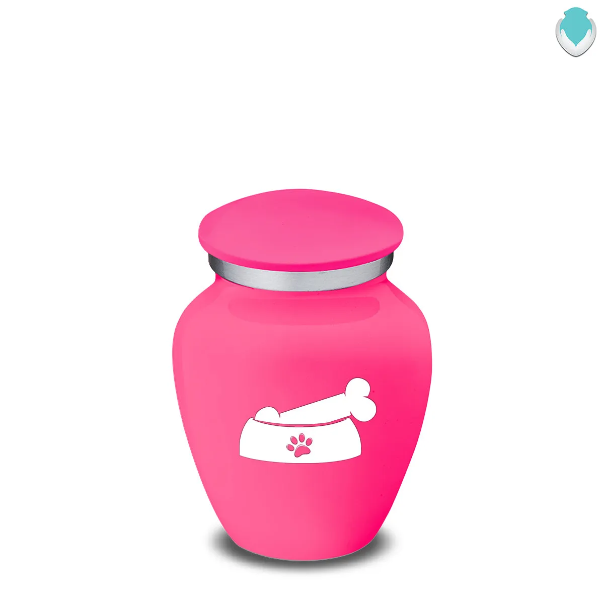 Keepsake  Embrace Bright Pink Pet Dog Bone Cremation Urn
