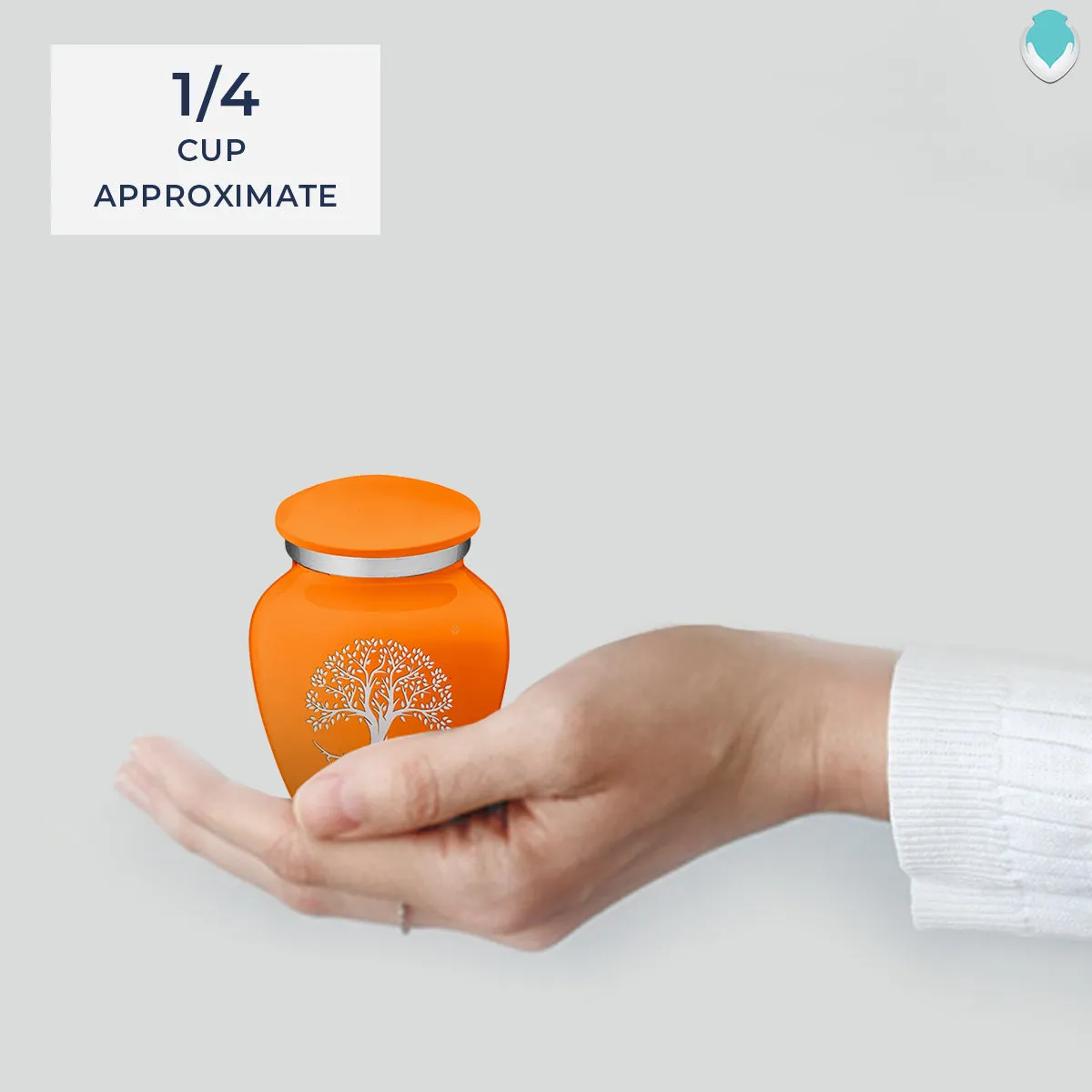 Keepsake Embrace Burnt Orange Tree of Life Cremation Urn