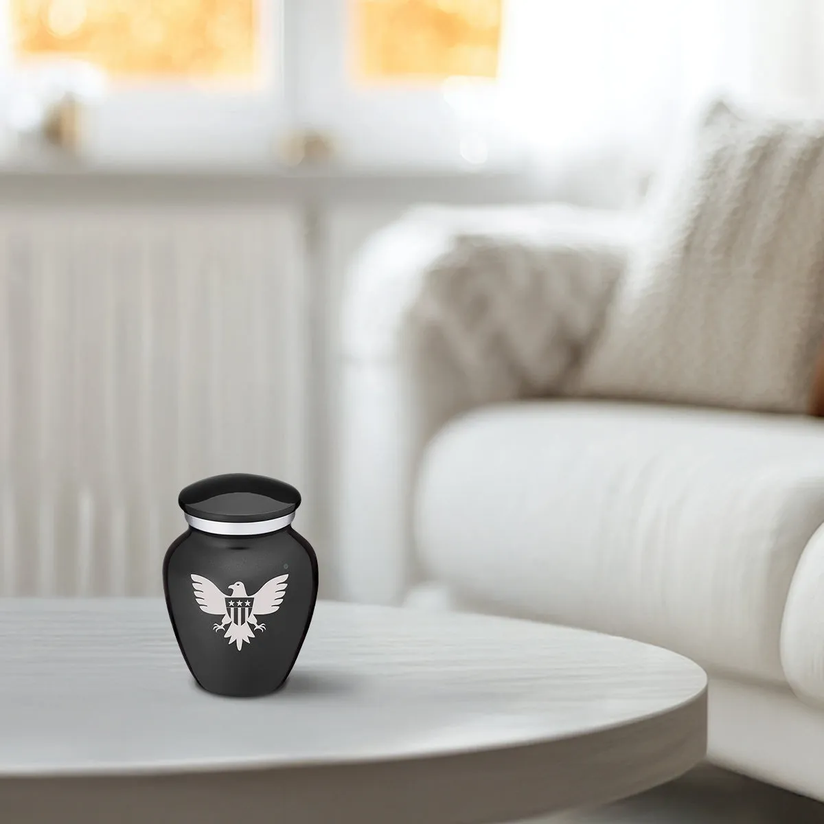 Keepsake Embrace Charcoal American Glory Cremation Urn