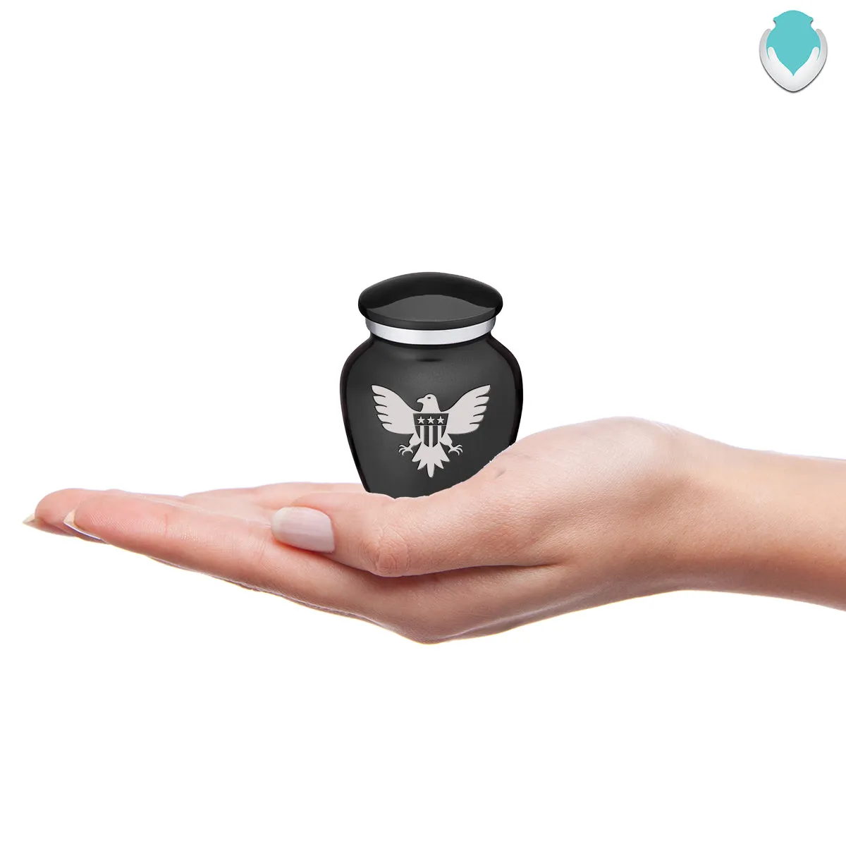 Keepsake Embrace Charcoal American Glory Cremation Urn