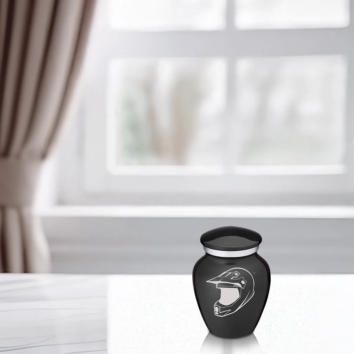 Keepsake Embrace Charcoal Dirt Bike Cremation Urn