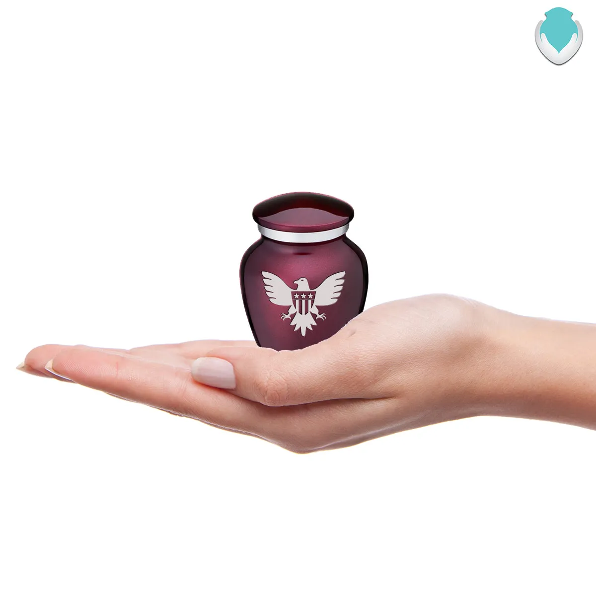 Keepsake Embrace Cherry Purple American Glory Cremation Urn
