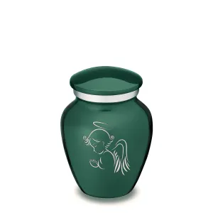 Keepsake Embrace Green Angel Cremation Urn
