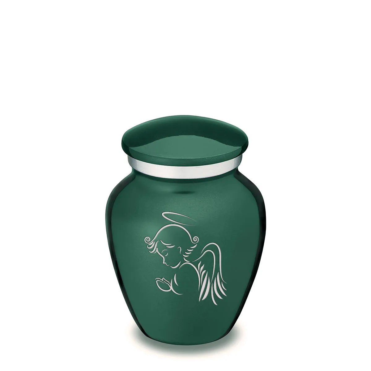 Keepsake Embrace Green Angel Cremation Urn