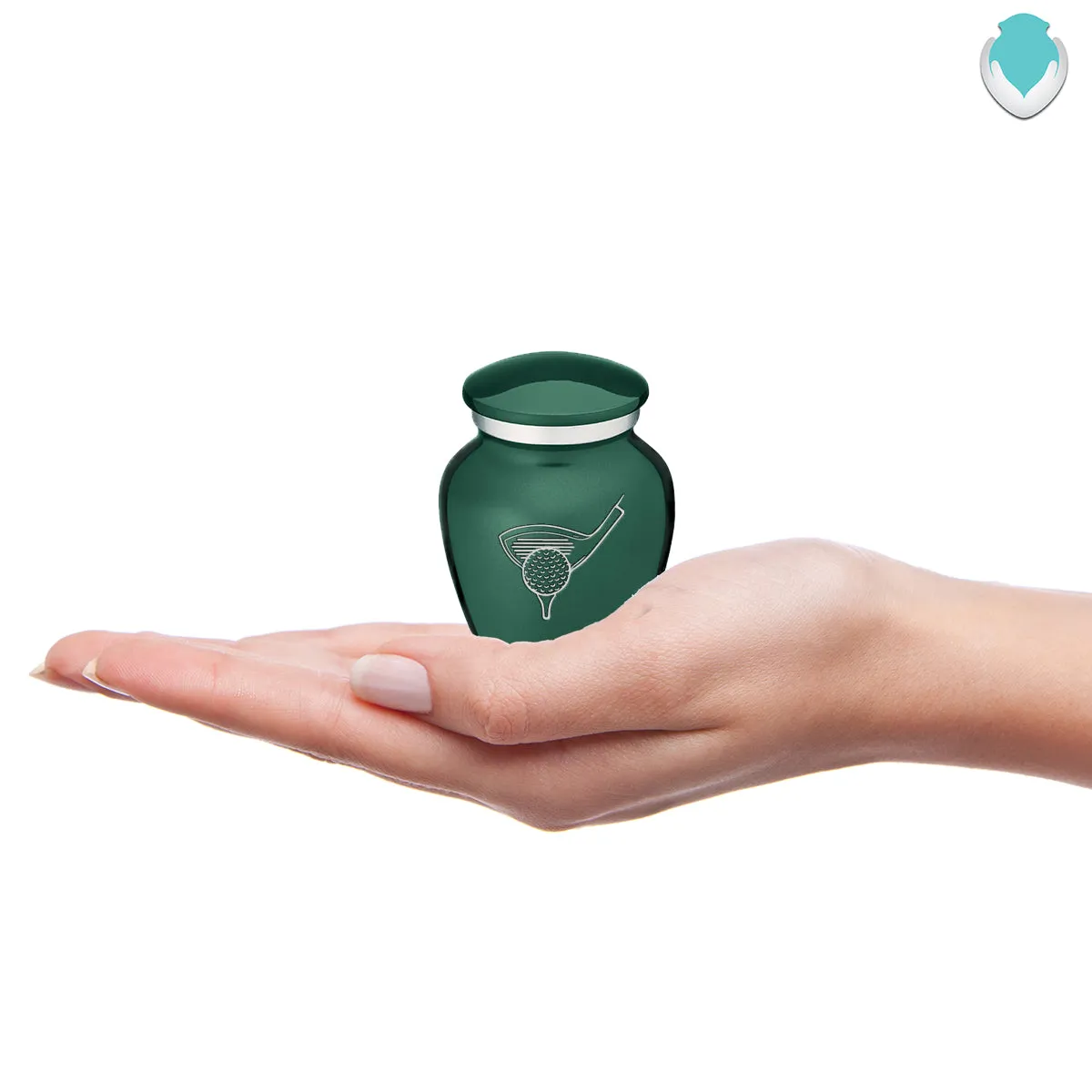 Keepsake Embrace Green Golfer Cremation Urn