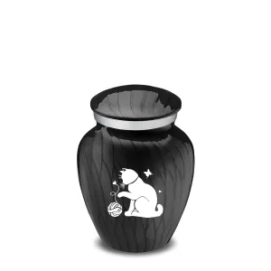 Keepsake Embrace Pearl Black Pet Fun Cat Cremation Urn