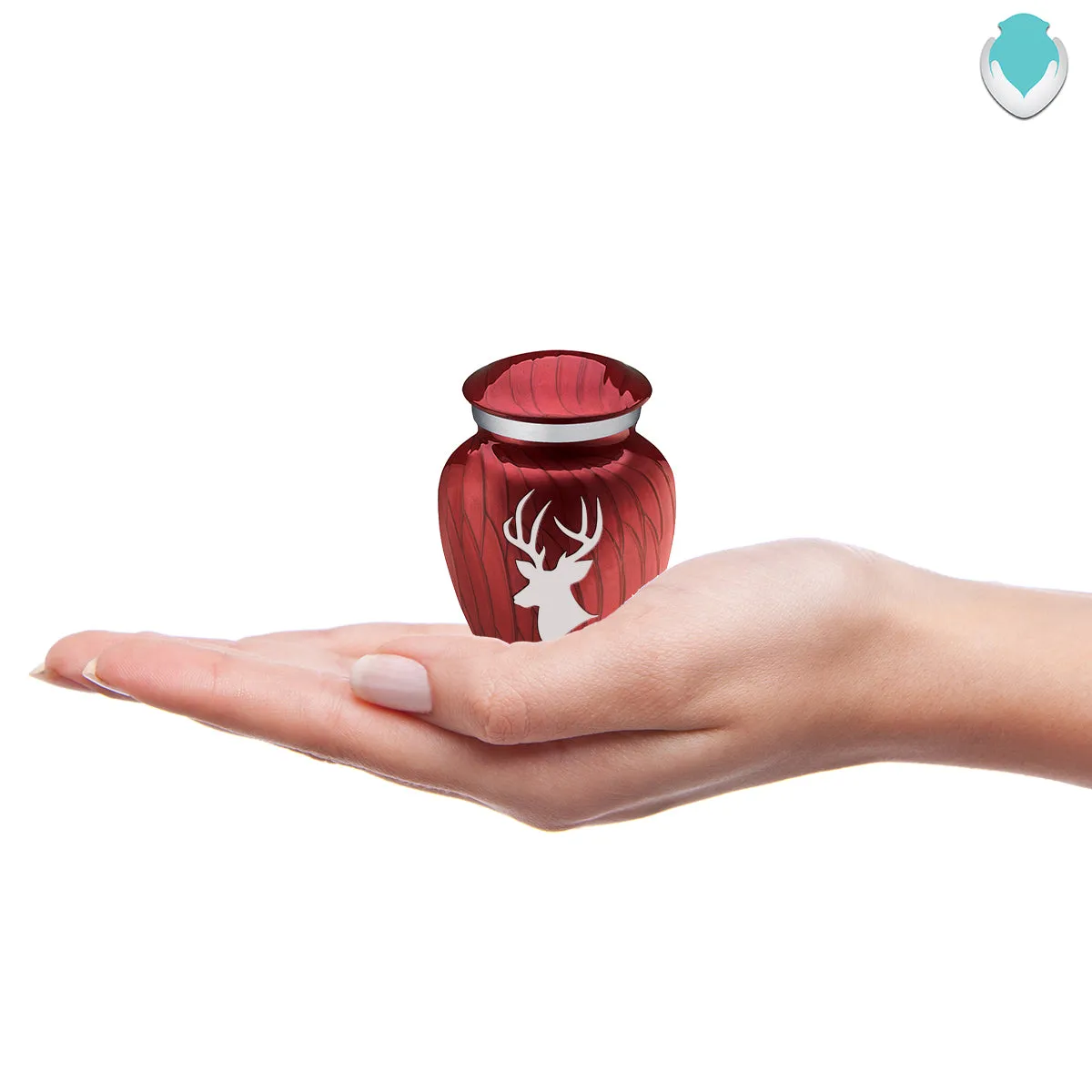 Keepsake Embrace Pearl Candy Red Deer Cremation Urn