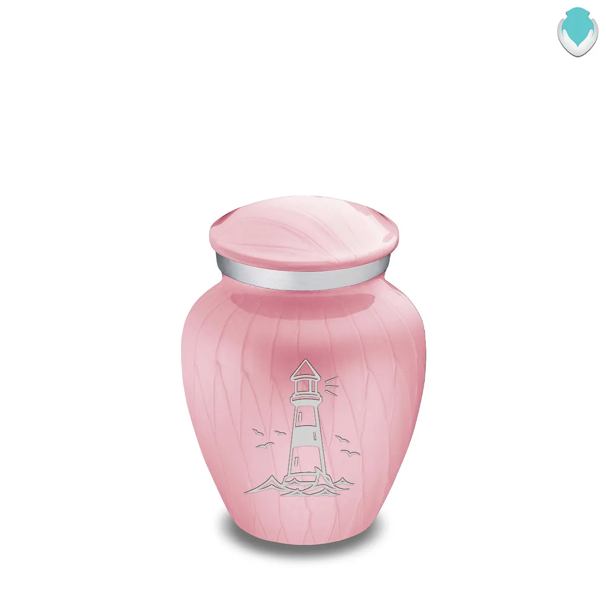 Keepsake Embrace Pearl Light Pink Lighthouse Cremation Urn