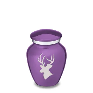 Keepsake Embrace Purple Deer Cremation Urn
