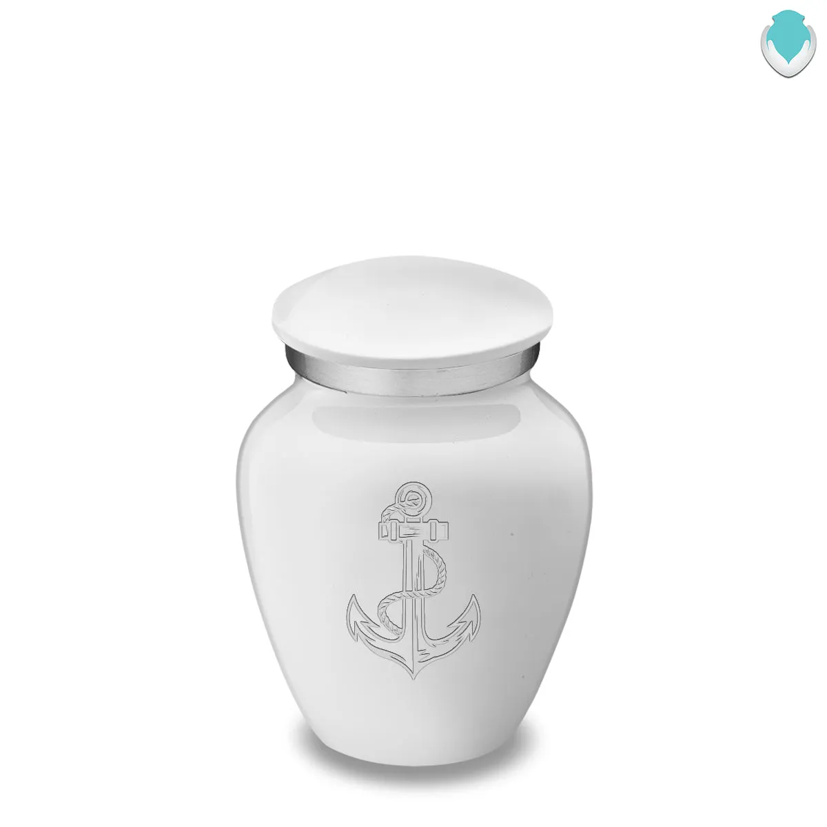 Keepsake Embrace White Anchor Cremation Urn