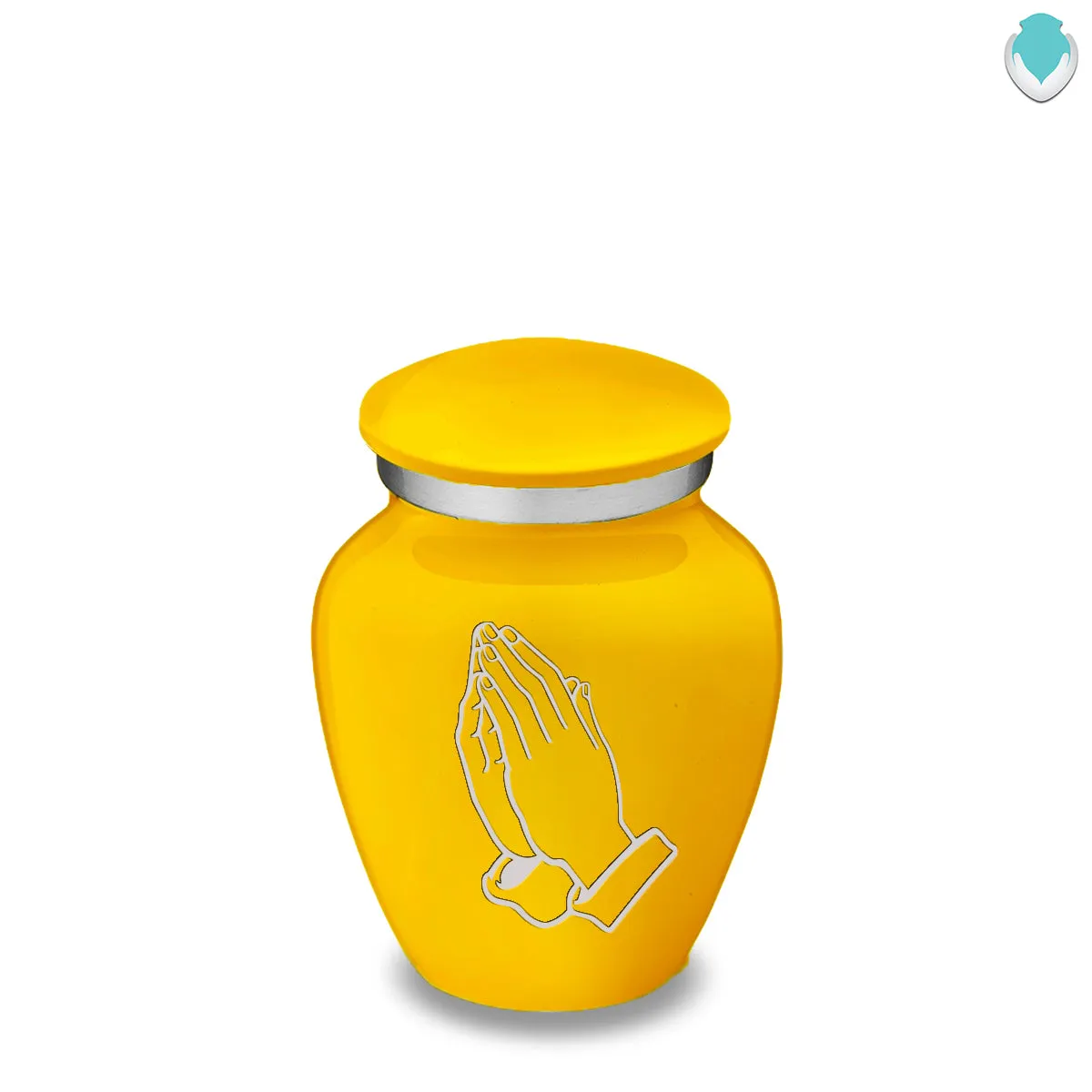 Keepsake Embrace Yellow Praying Hands Cremation Urn