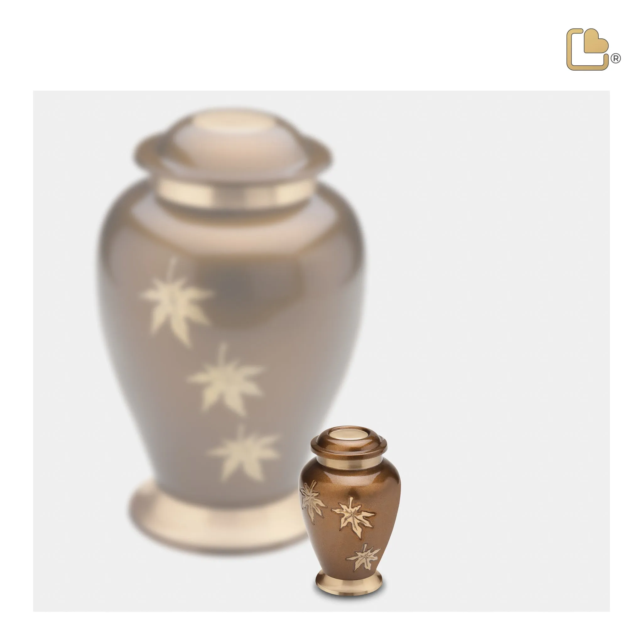 Keepsake Falling Leaves Cremation Urn