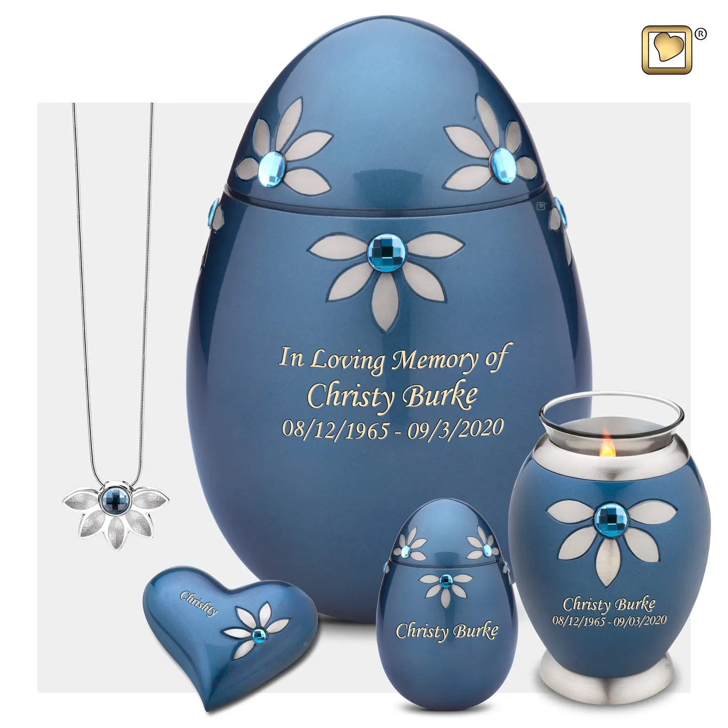 Keepsake Nirvana Azure Cremation Urn