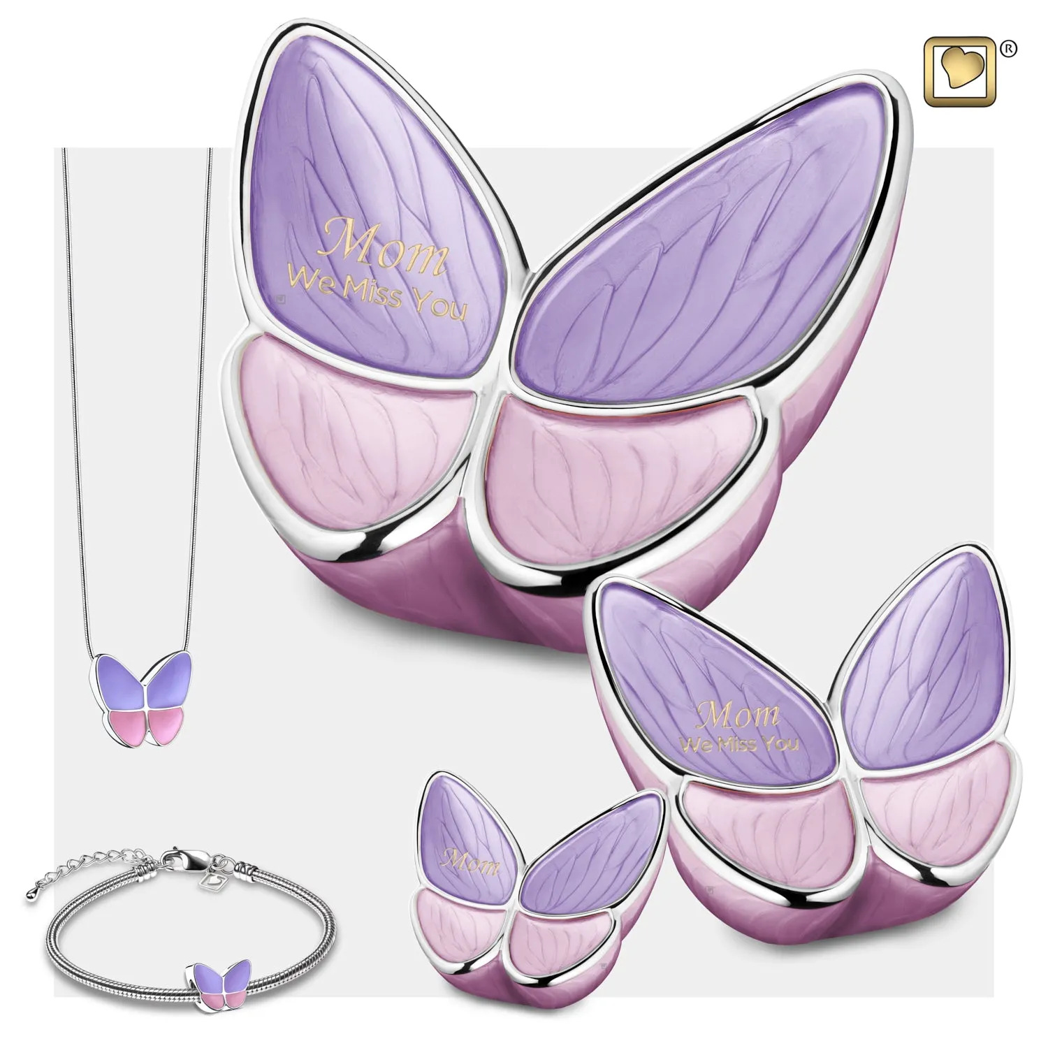 Keepsake Wings of Hope  Lavender Cremation Urn