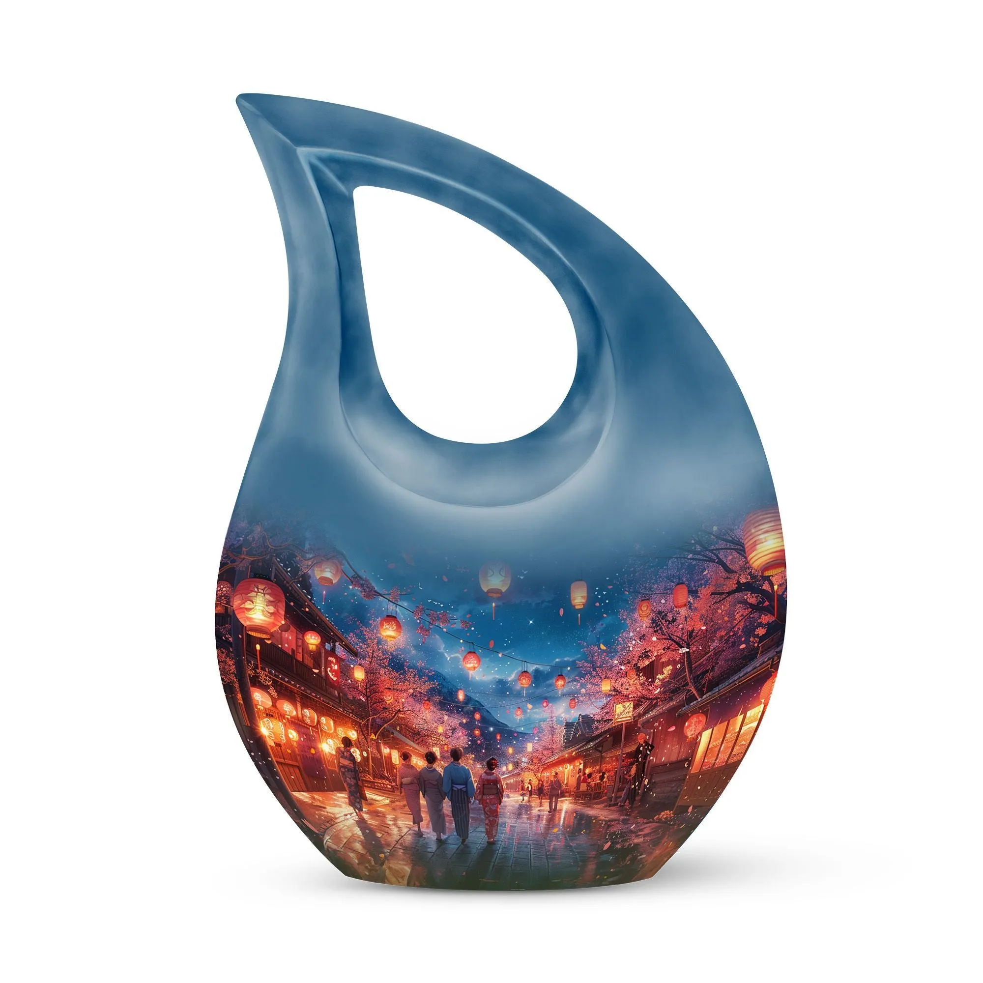Lantern Lit Promenade Memorial, Custom Made Large Urn