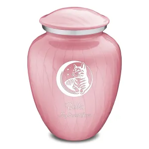 Large Embrace Pearl Light Pink  Pet Cute Cat Cremation Urn