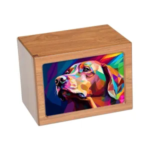 LARGE Photo Frame Urn -PY06- Abstract Dog Art Illustration