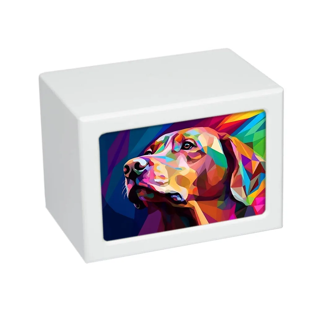 LARGE Photo Frame Urn -PY06- Abstract Dog Art Illustration