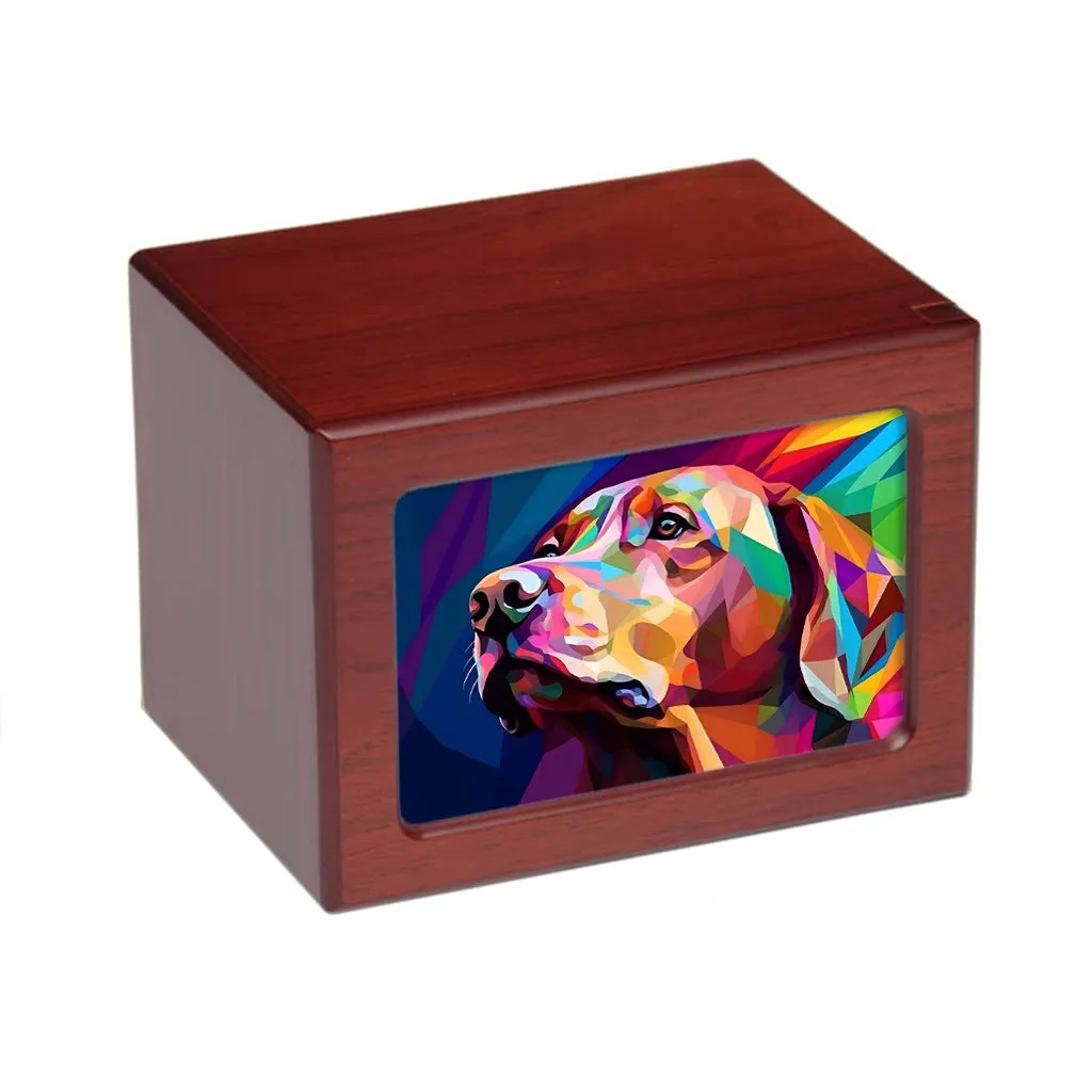 LARGE Photo Frame Urn -PY06- Abstract Dog Art Illustration