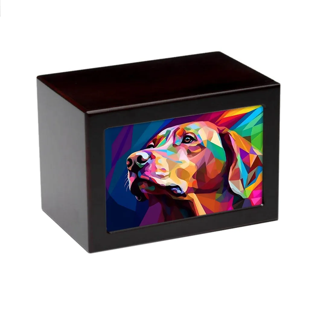LARGE Photo Frame Urn -PY06- Abstract Dog Art Illustration
