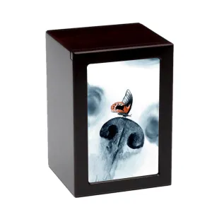LARGE PY06 - Dark Cherry -  Butterfly on Dog's Nose