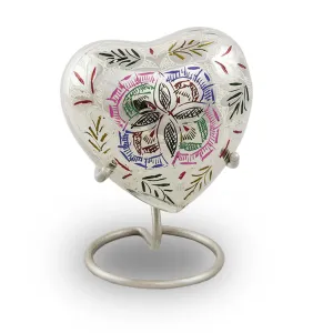 Lattice Heart Keepsake Urn