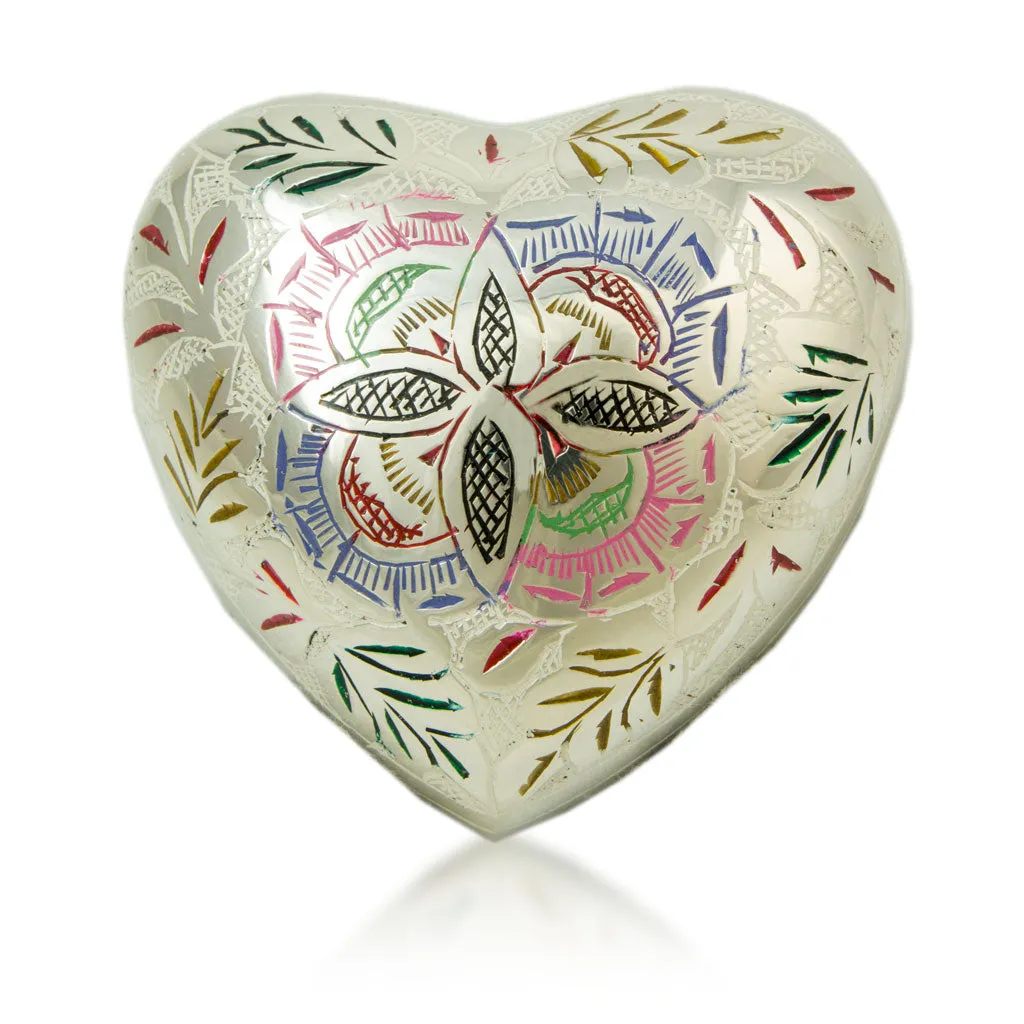 Lattice Heart Keepsake Urn