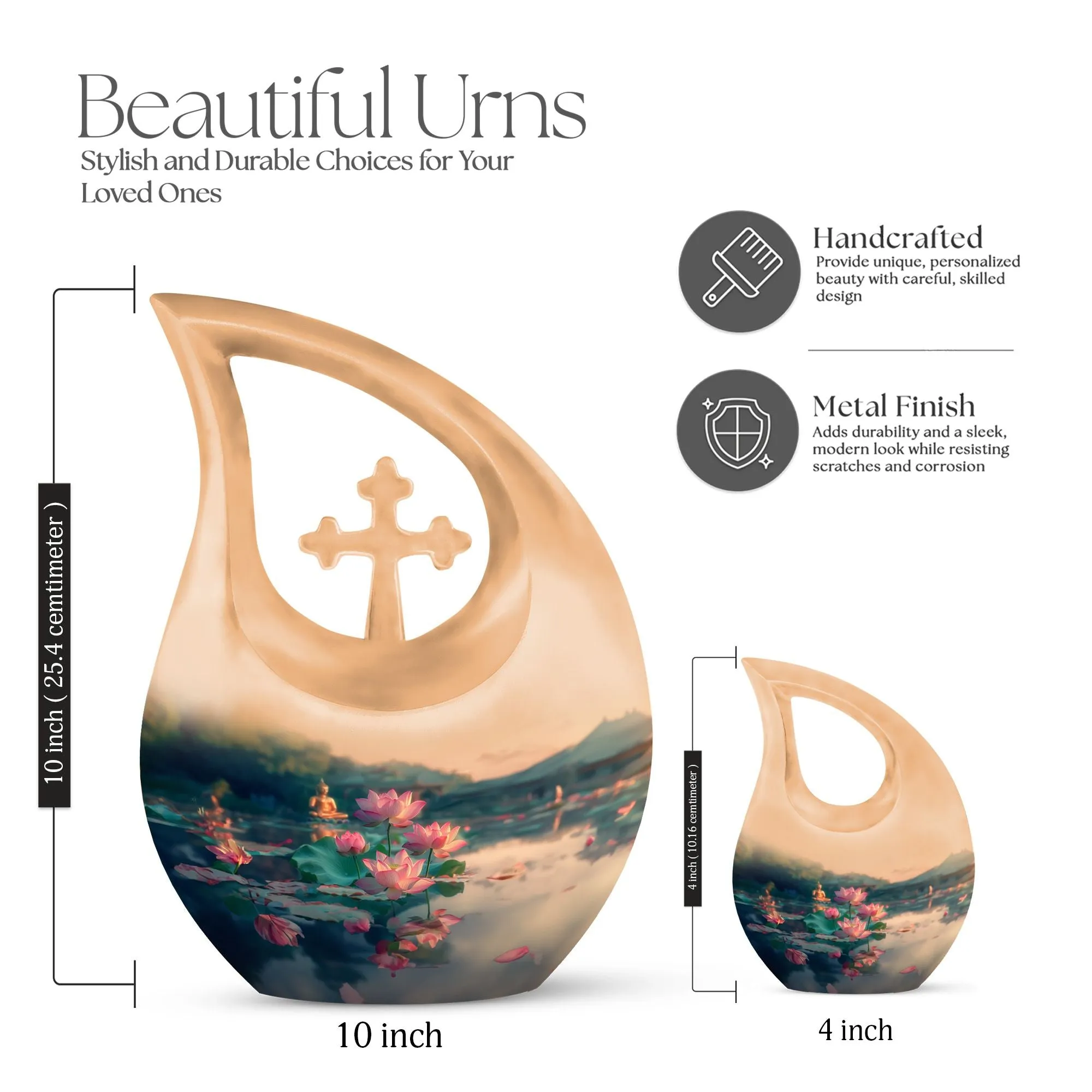 Lotus Cremation Urn :Cremation Urn For Human Ashes