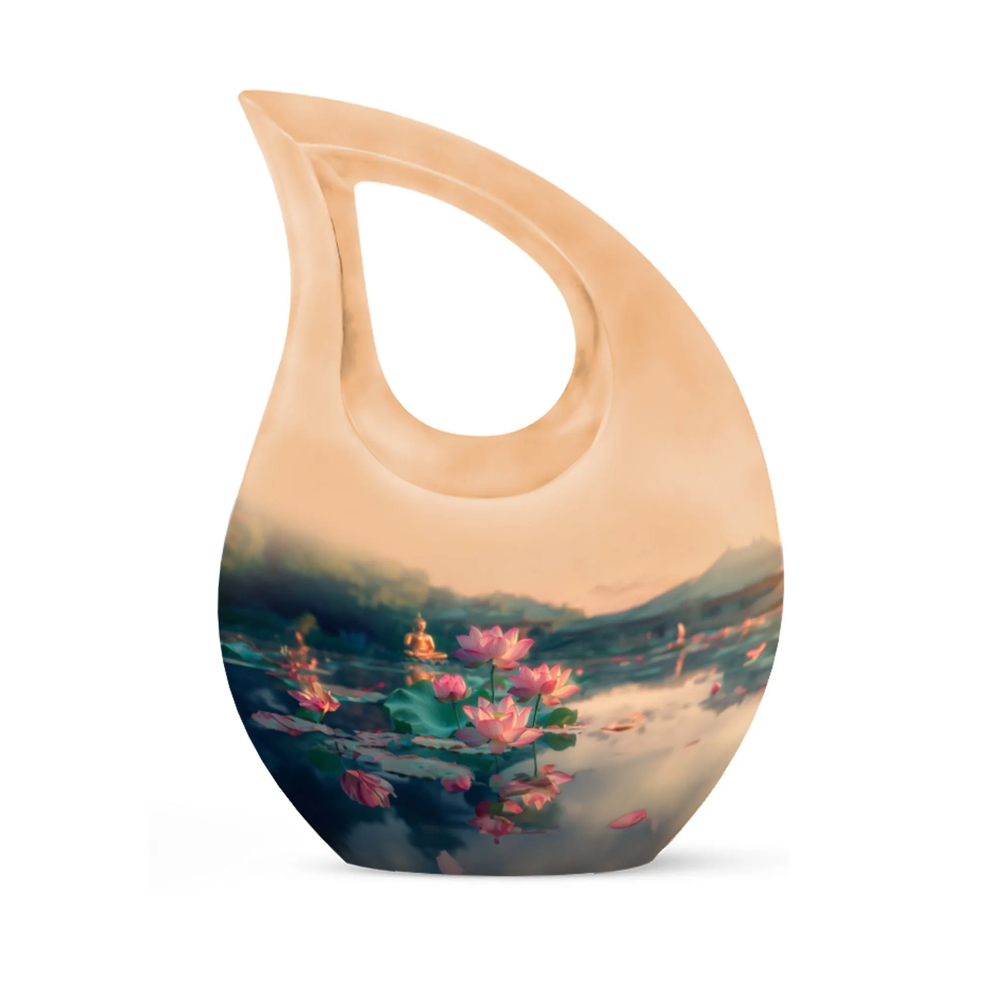 Lotus Cremation Urn :Cremation Urn For Human Ashes
