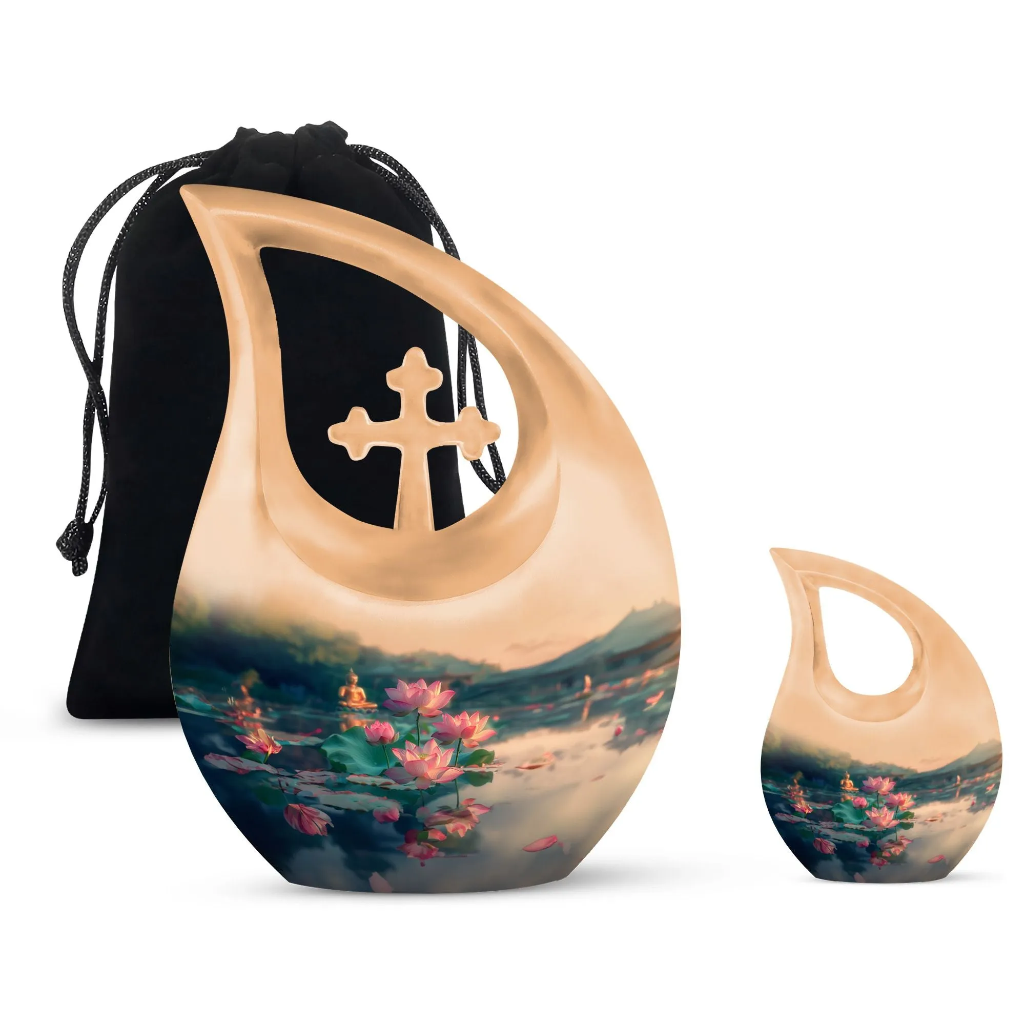 Lotus Cremation Urn :Cremation Urn For Human Ashes